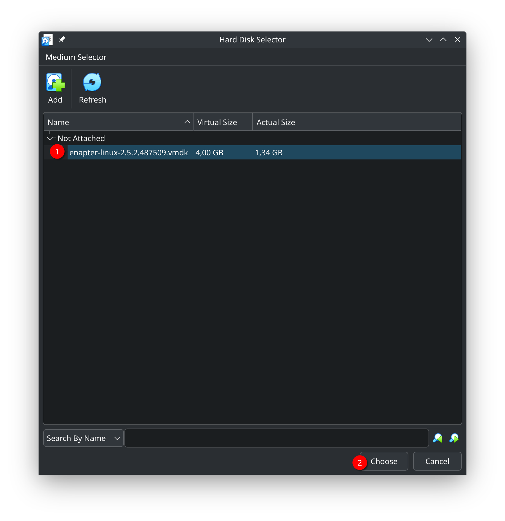 Hard Disk Selection Confirmation