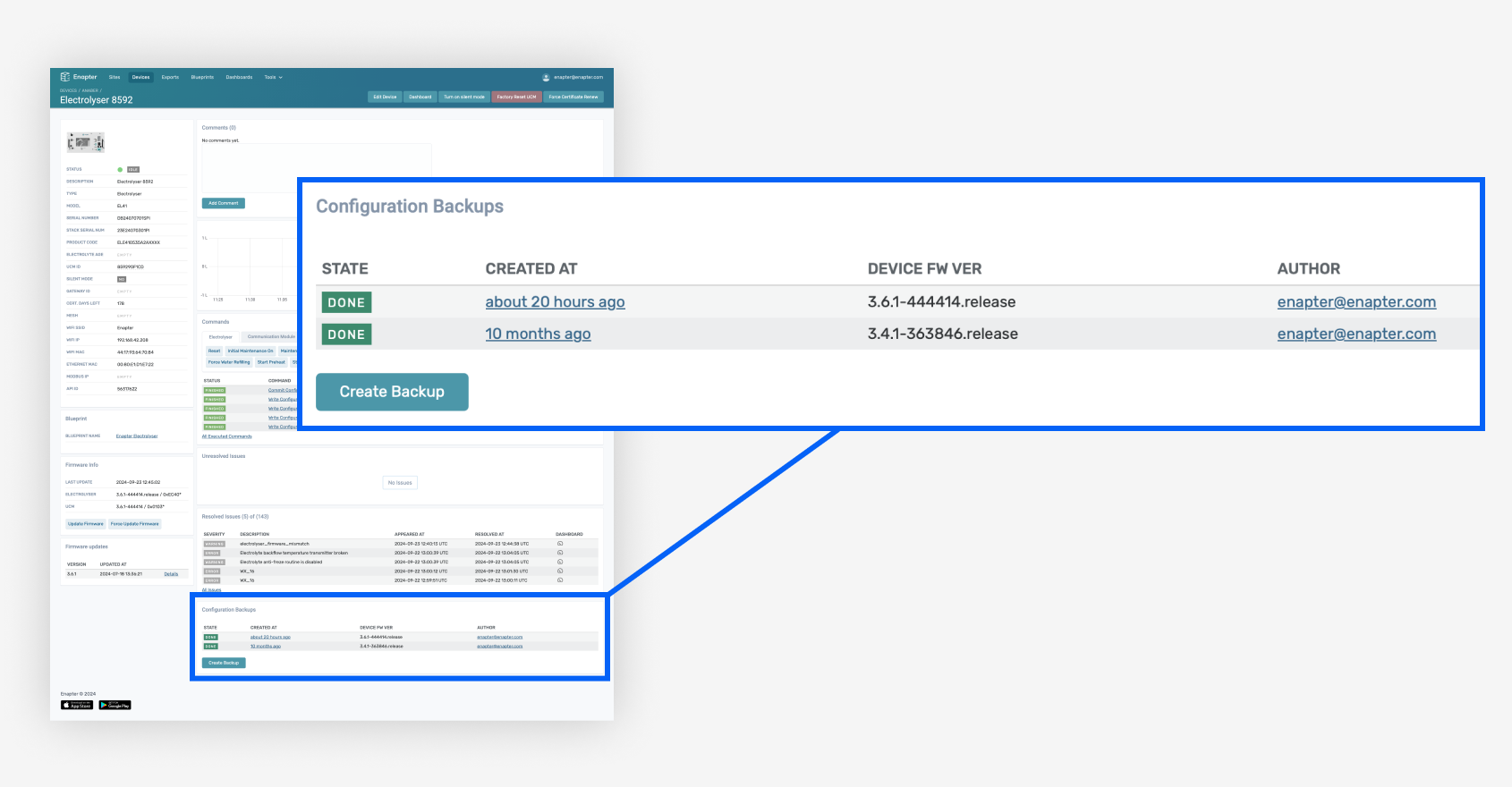 Configuraion Backups