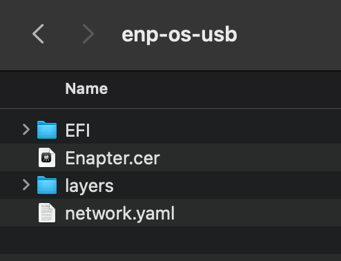 Network YAML File On USB Stick